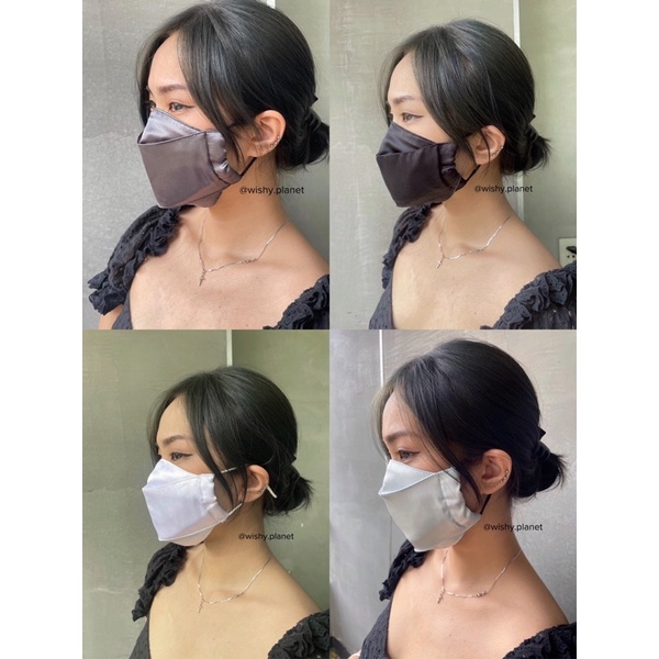 Khẩu Trang Lụa KF94 Chống Lão Hoá, Chống Nắng Cho Da, Bảo Vệ Môi Trường | Tặng Túi Đựng Khẩu Trang