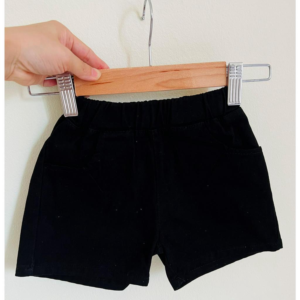 Quần short bé trai, bé gái, quần đùi unisex 4 túi vải kaki đẹp