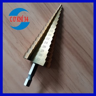 Mũi khoan tháp 4 -32 mm chuôi lục giác
