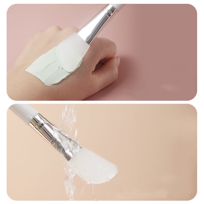 Cọ quét mặt nạ Silicone màu trắng với 4 kiểu dáng dễ dàng lựa chọn mã HP15