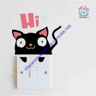 Decal dán ổ điện nhiều mẫu 10*13cm (ấn để chọn mẫu) (c1)