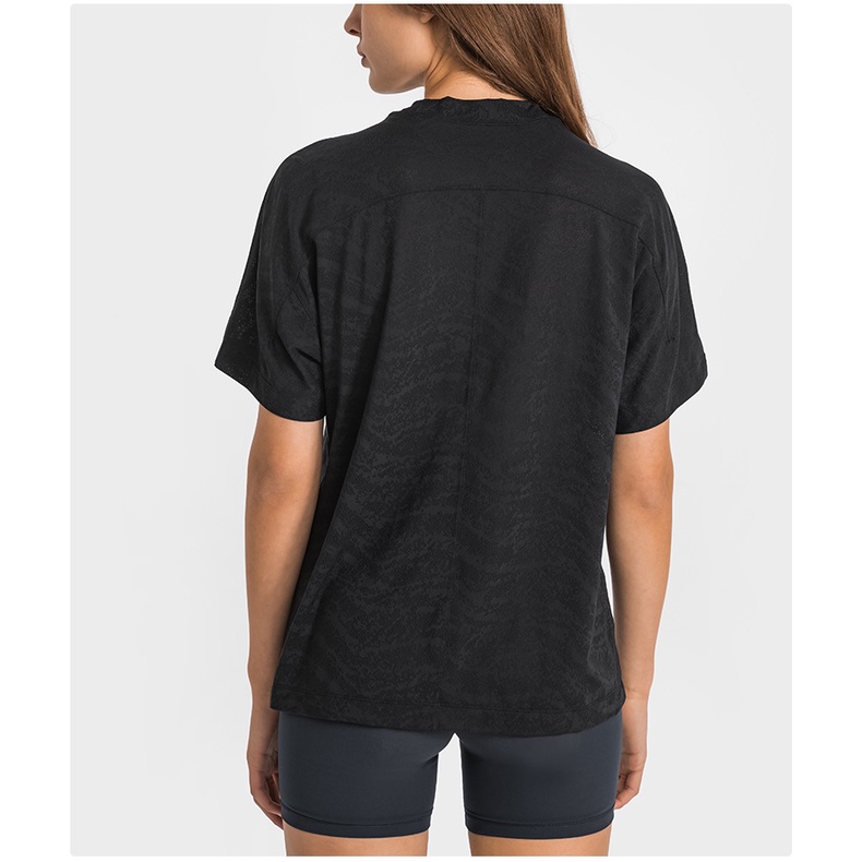 Áo tập thể thao ngắn tay All Yours Boyfriend Tee *Veil - Áo phông cộc tay thể thao Lulu không logo
