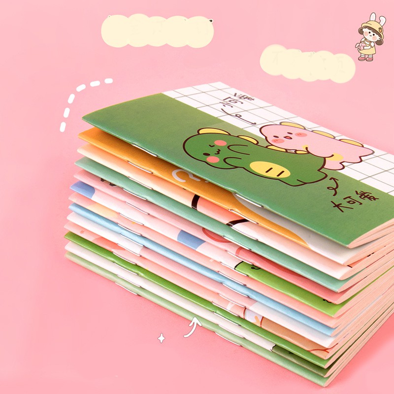Sổ Tay Mini Có Dòng Kẻ Bìa Hoạt Hình Cute (ngẫu nhiên 1 cuốn)