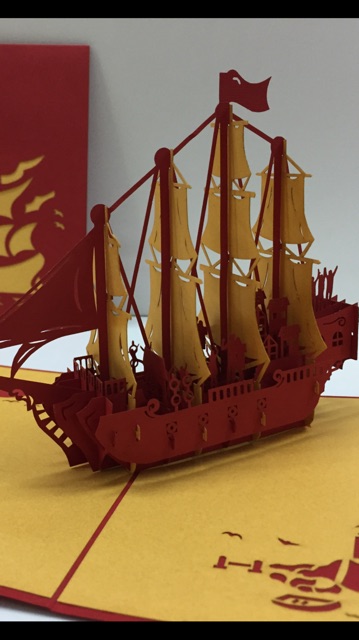 Thuyền 9   -  Boat - Thiệp  3D