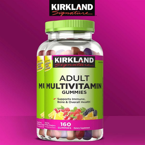 Kẹo dẻo bổ sung vitamin và khoáng chất Kirkland Signature Adult Multivitamin Gummies 160 Viên - Nhập khẩu Mỹ