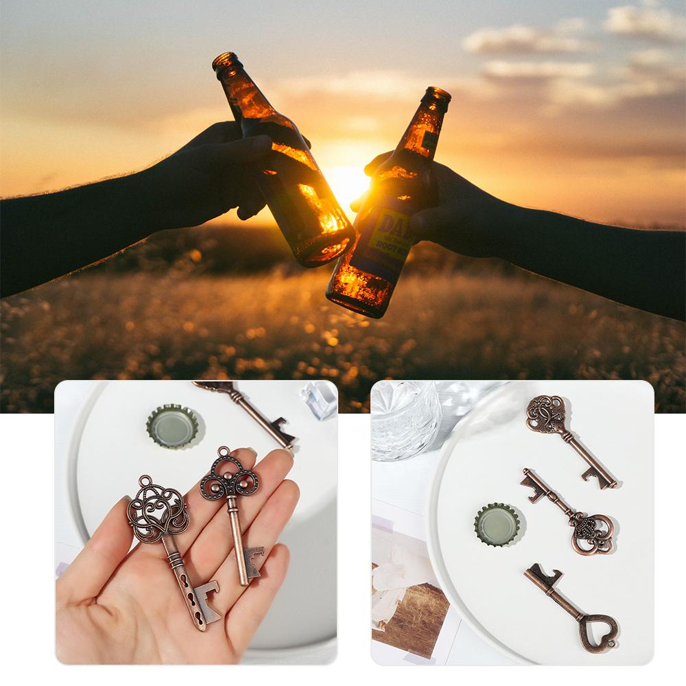 LEISURE Dụng Cụ Mở Nắp Chai Hình Chìa Khóa Phong Cách Vintage