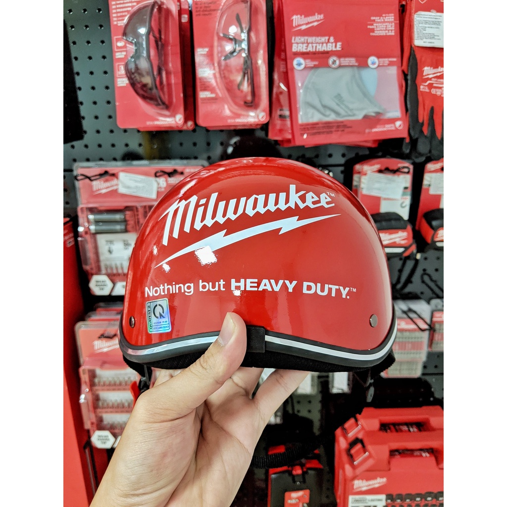 Mũ bảo hiểm Milwaukee, nón bảo hiểm nửa đầu cao cấp chính hãng Milwaukee. Nón bảo hiểm lưỡi trai Milwaukee