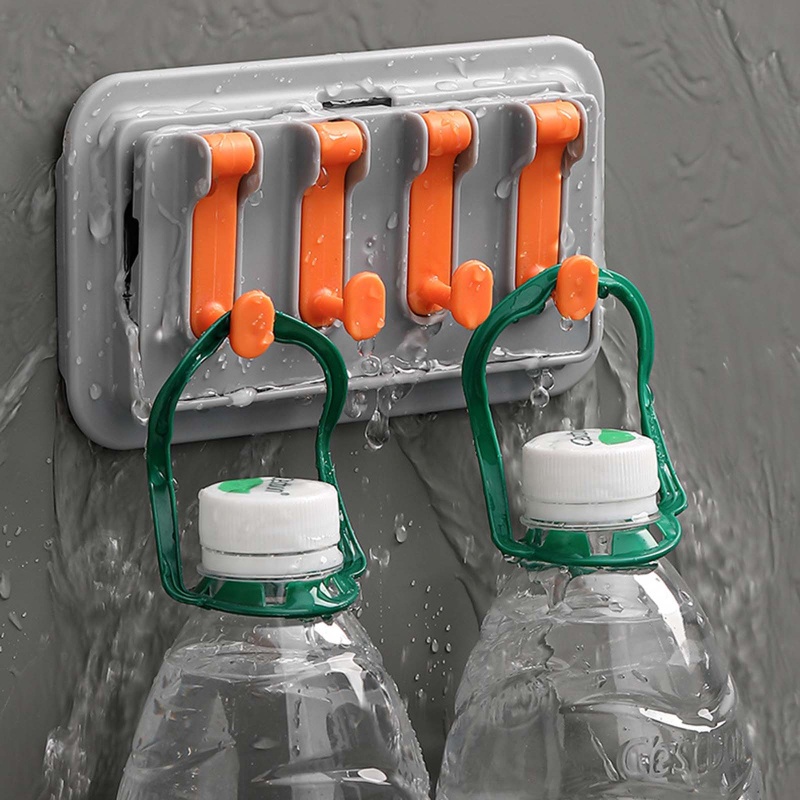 Giá Treo Khăn Đa Năng Bằng Nhựa Gắn Tường Không Cần Khoan