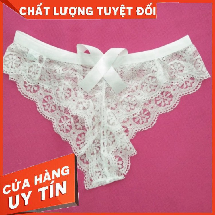 HÀNG NHẬP KHẨU -  Quần lót lọt khe ren nơ mua sỉ giảm giá (MS 03024) - Hàng Nhập Khẩu