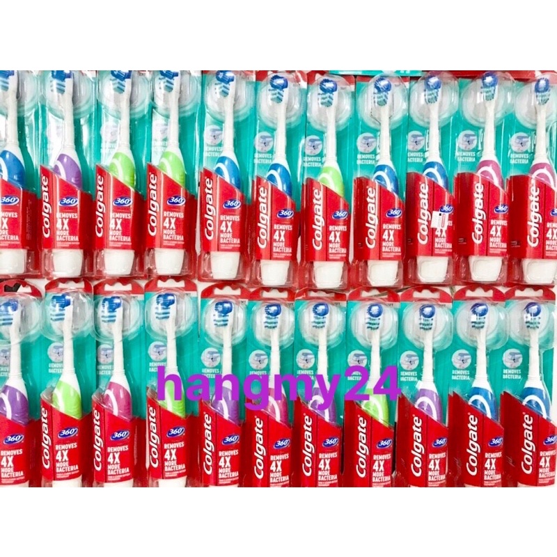 Bàn chải pin Colgate xoay 360 clean cho người lớn