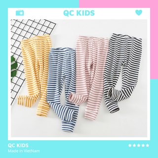 Quần chục cho bé trai bé gái dài kẻ cotton 7 kg đến 17 kg QC-KIDS QCD01