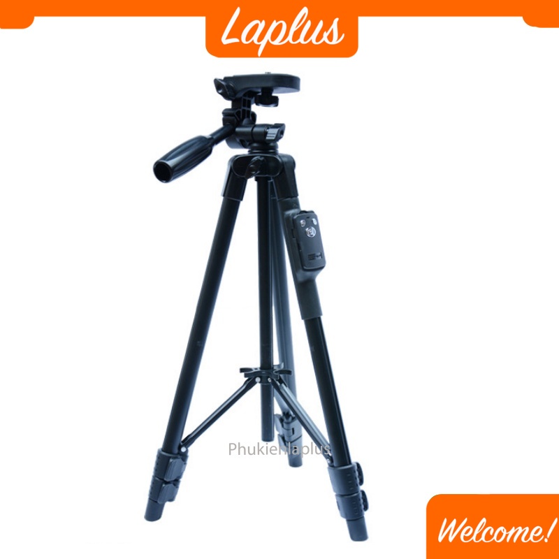Chân máy ảnh, tripod Yunteng Model 5208RM, khung nhôm cao cấp