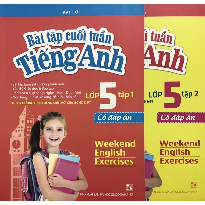 Sách - Bài tập cuối tuần tiếng anh lớp 5 (Combo 2 tập)