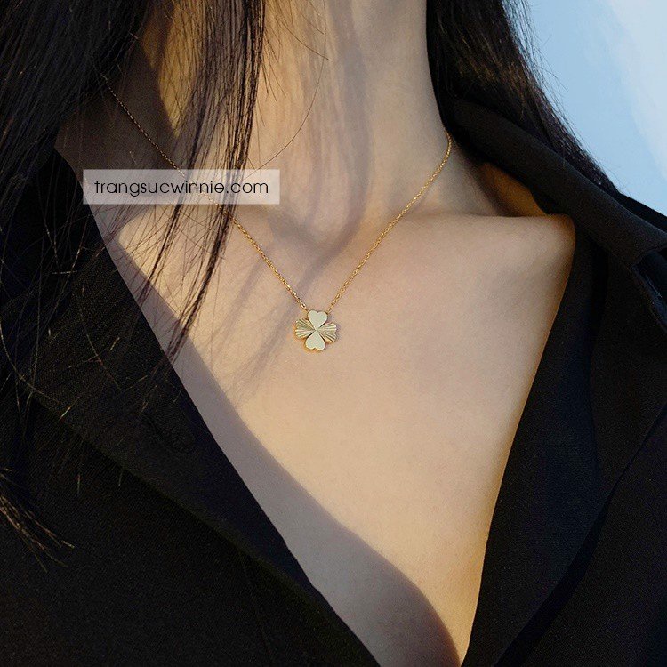 Dây chuyền nữ titan Clover 2