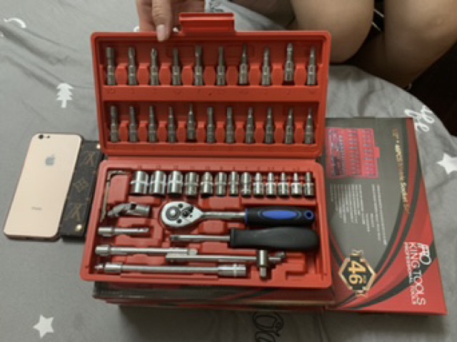 Bộ Dụng Cụ 46 Chi Tiết Kingtools Dài Loan