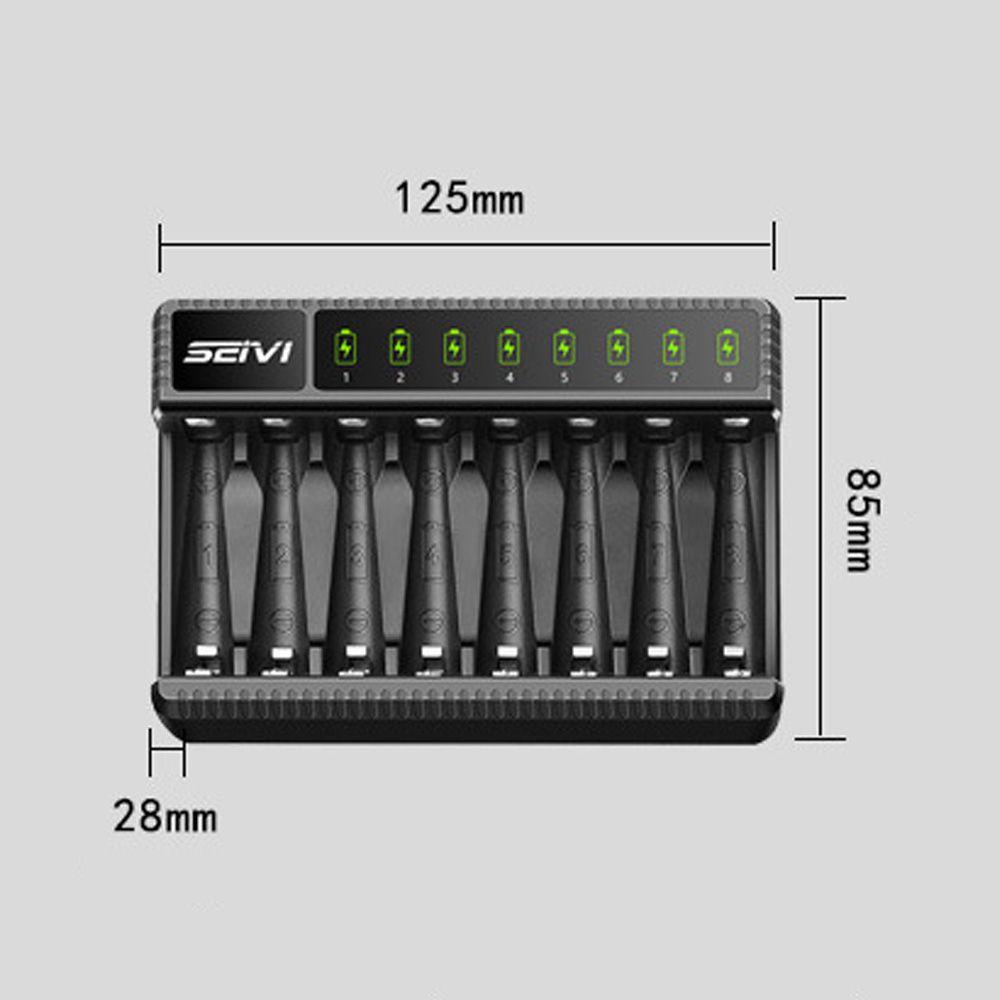MYRONGVN Đế Sạc Pin AA / AAA NiMH Có Đèn LED Báo Hiệu Thông Minh Tiện Dụng