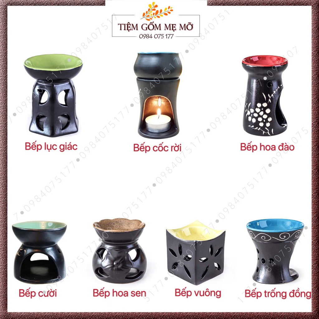 Sỉ bếp đốt tinh dầu bằng nến - nhiều mẫu link 2