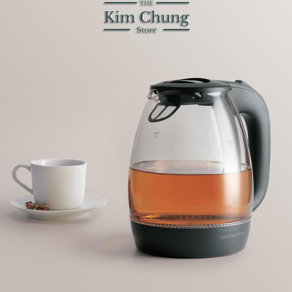 Ấm Điện Đun Nước Bằng Thủy Tinh Lock&Lock  EJK432 1.7L Bảo hành chính hãng 12 tháng