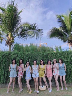 Set áo cột dây quần nhún bèo