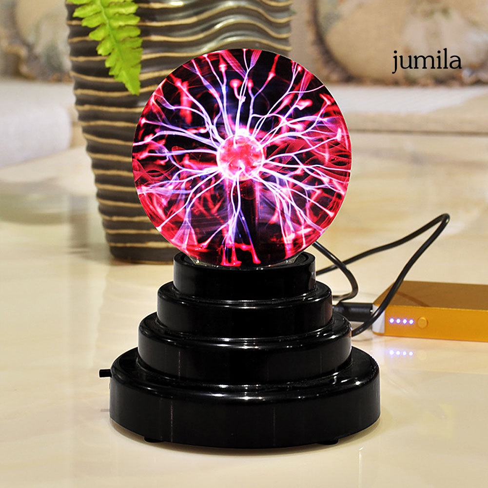 Đèn Ngủ Plasma Hình Quả Cầu Ma Cà Rồng Sáng Tạo Điều Khiển Bằng Âm Thanh