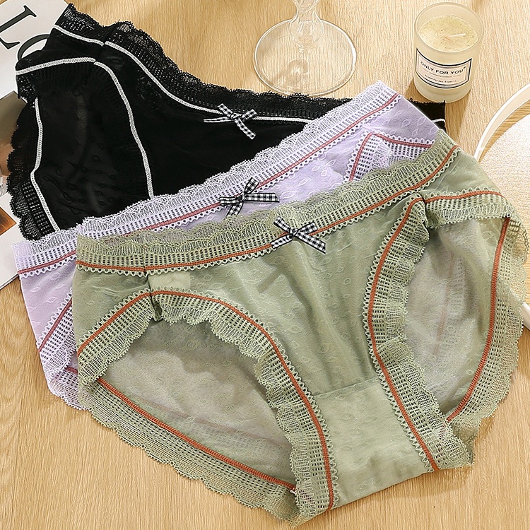 Quần Lót Nữ Ren Hoa Nâng Mông Kháng Khuẩn Gợi Cảm ELSA BRA - 22440