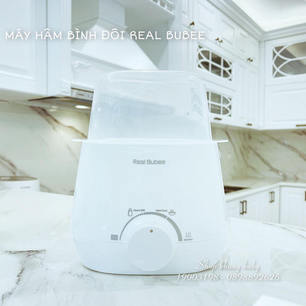 Máy Hâm Sữa Tiệt Trùng Đôi REALBUBEE - Shop Khang Baby