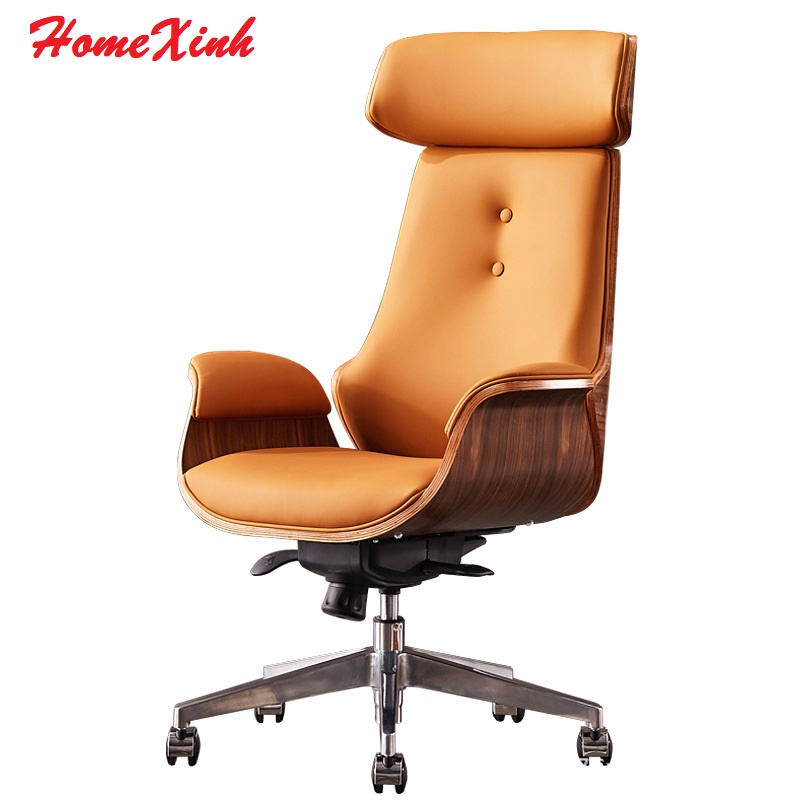 Ghế xoay văn phòng da bò Homexinh ghế giám đốc cao cấp ghế gaming xoay 360 độ tựa lưng thư giãn