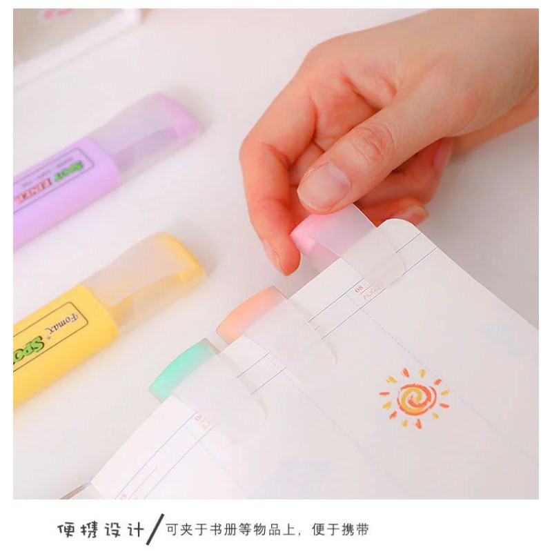 [Mã LIFEBOOK2 giảm 10% đơn 0Đ] Bút, Viết Dạ Quang Highlight Liner Đánh Dấu Màu Pastel Nổi Bật BiTi HL443