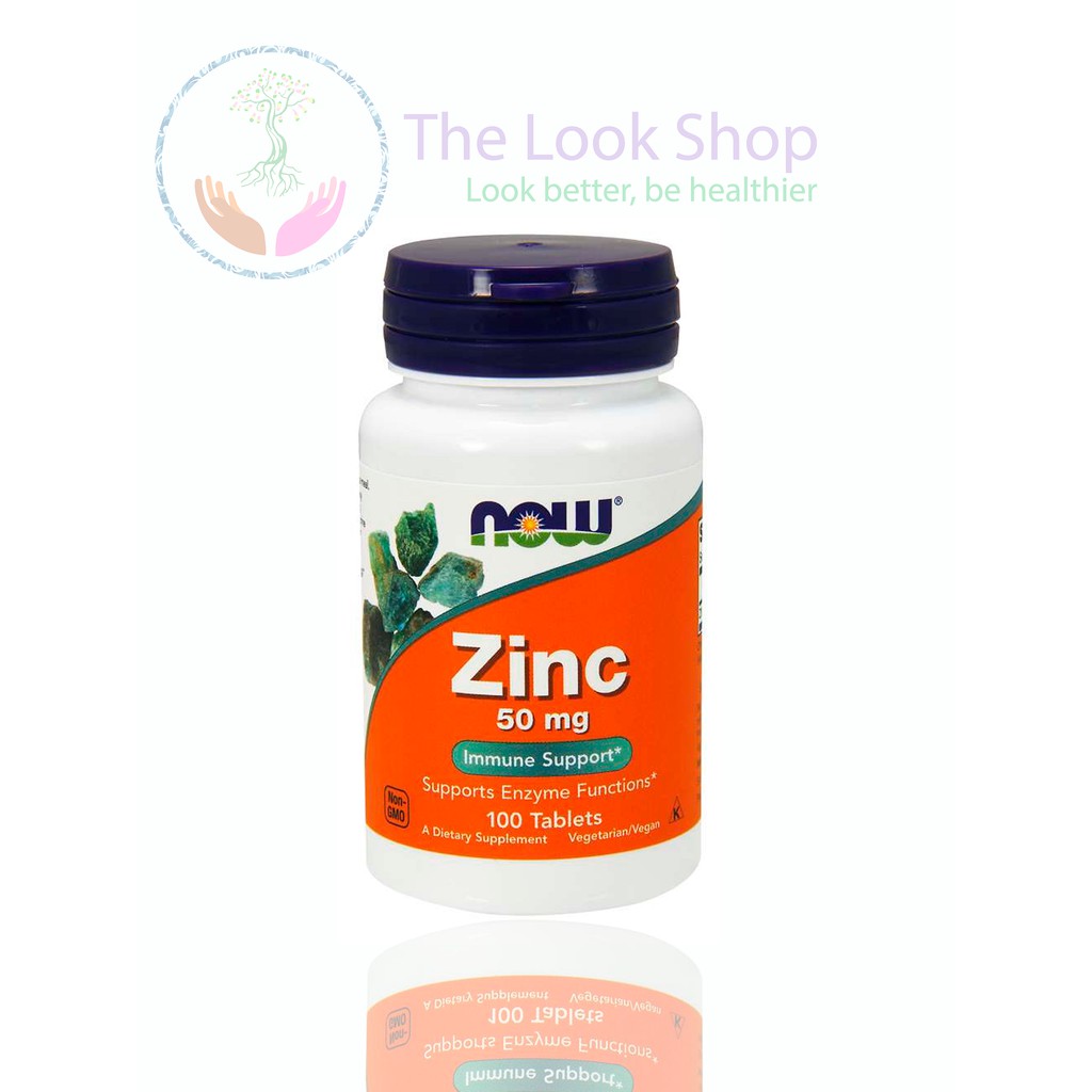 USA- Viên uống Zinc NOW 50mg