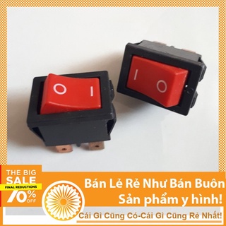 Công Tắc Bập Bênh 6A 250V 2 Chân , Công Tắc ON/OFF Đỏ
