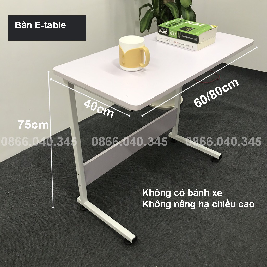 Bàn làm việc kết hợp giá sách kích thước 1,2m &amp;1m khung sắt sơn tĩnh điện chắc chắn, lắp ghép dễ dàng full phụ kiện