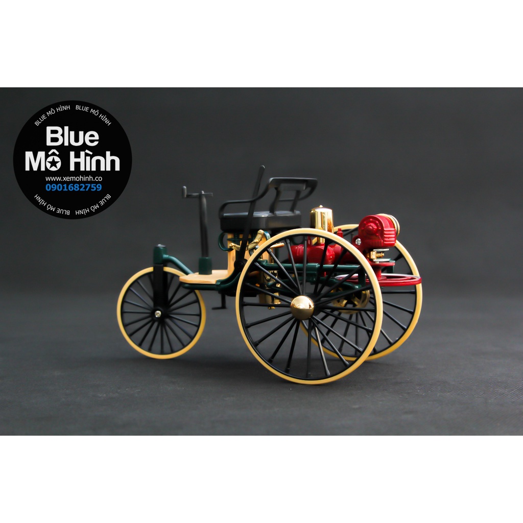 Blue mô hình | Xe mô hình ô tô cổ ba bánh Mercedes