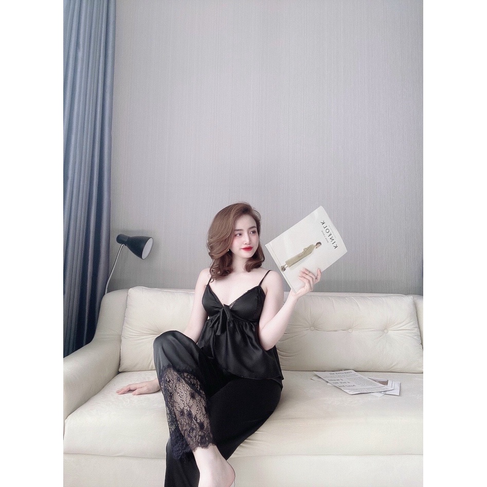 Bộ ngủ dây satin Ren sexy 🍀 Chuẩn shop từ chất liệu, đến đường may, gấp mí  HÀNG MỚI VỀ - NH CLOTHINGS