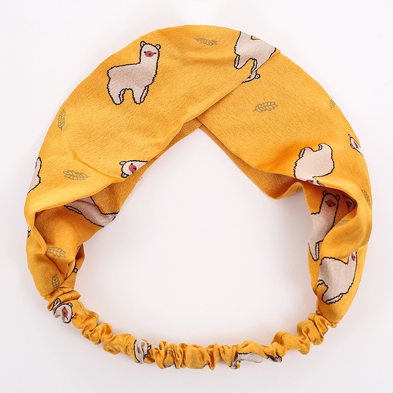 Băng Đô Turban Họa Tiết Alpaca Thời Trang ( BĐ013 ).