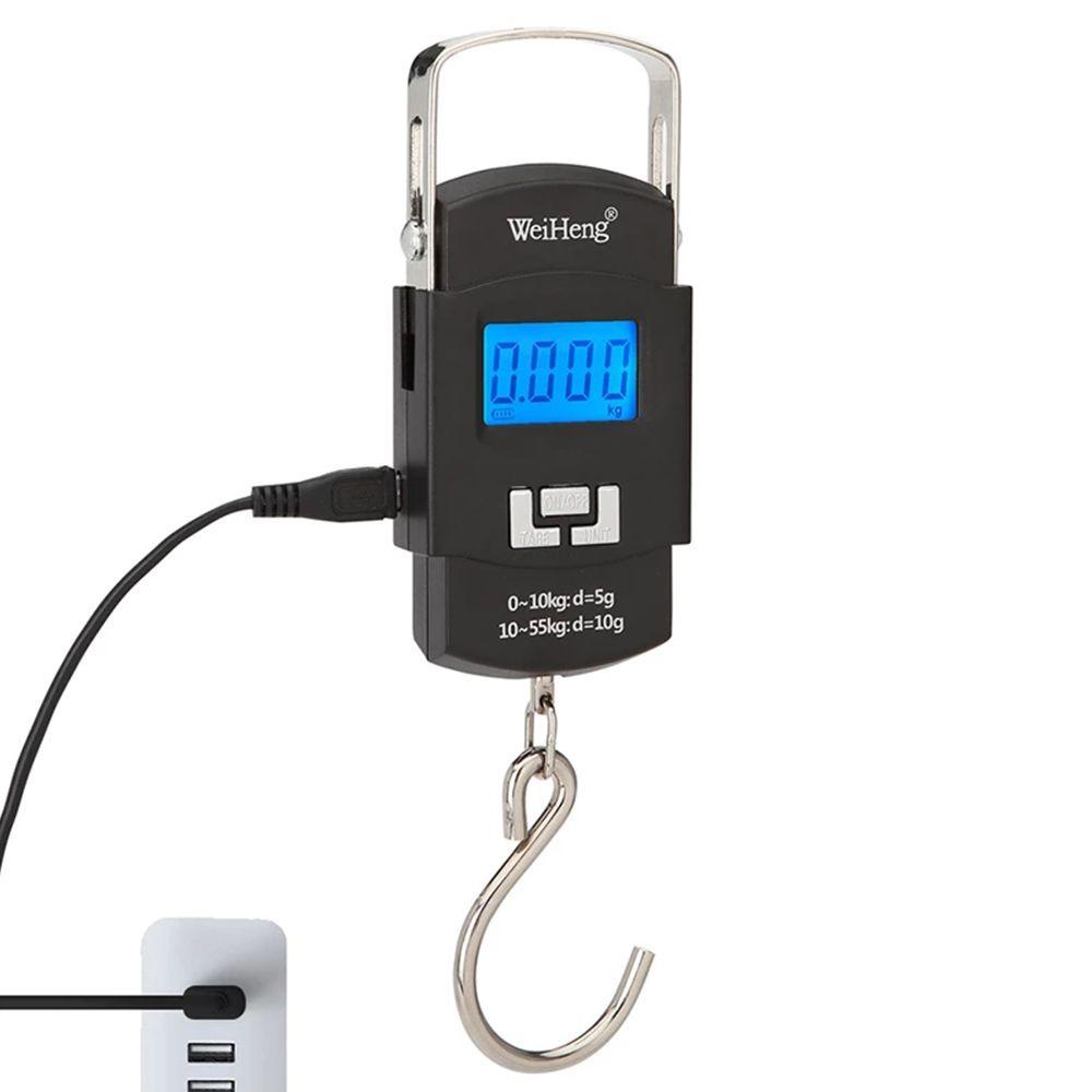 Cân Hành Lý Kỹ Thuật Số Có Đèn Nền Sạc USB Tiện Dụng