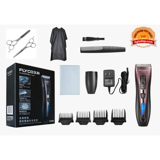Bộ tông đơ FLYCO F59 cắt tóc chuyên nghiệp + Đủ bộ phụ kiện kéo đa dụng dùng cho hiệu tóc hoặc tại nhà