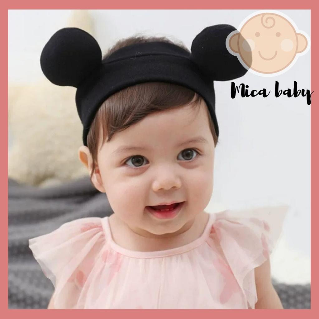 Băng đô, turban tai gấu đáng yêu cho bé Mica baby BD42