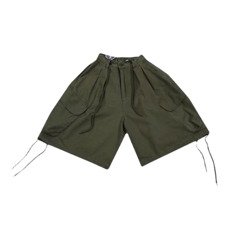 Quần Short Dáng Rộng Phối Nhiều Túi Phong Cách Hip Hop Đường Phố Cho Nam Size M-4XL