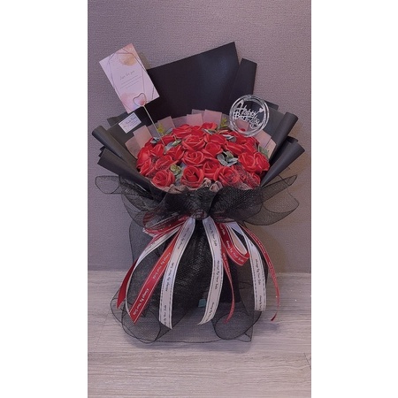 Bó hoa sáp cao cấp 40bông. Có ship Hoả tốc HN