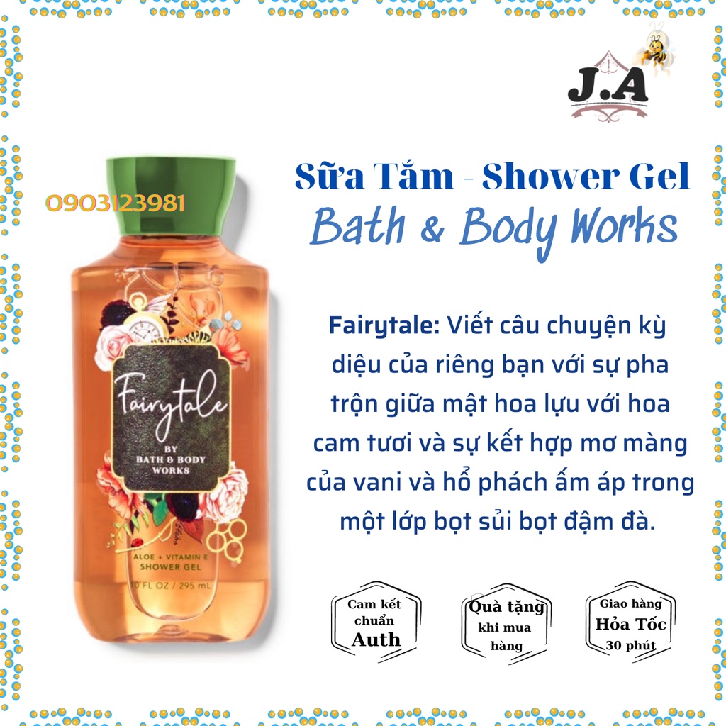 (Mùi Hot) Sữa Tắm Dưỡng Ẩm Bath &amp; Body Works Chính Hãng Mỹ, Showel Gel - J.A Shop