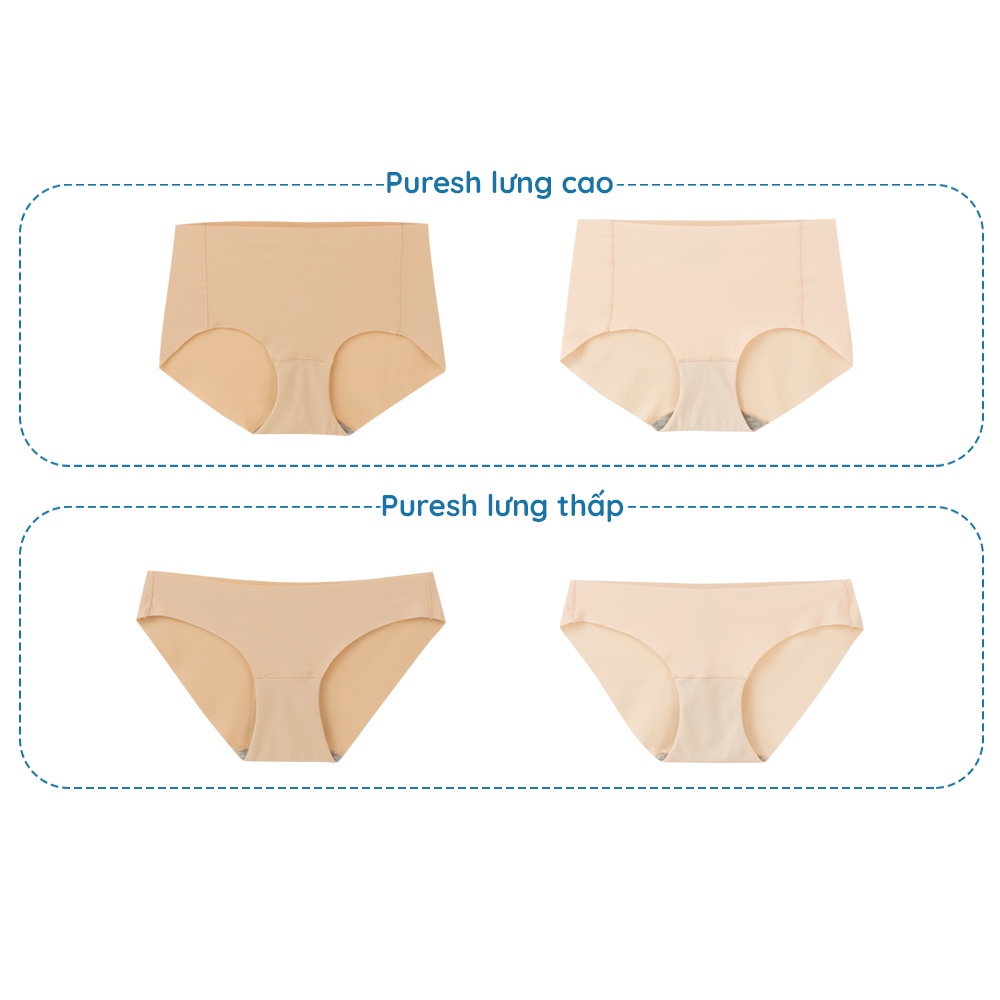 Quần lót nữ kháng khuẩn lụa thun lạnh cao cấp Good Girls quần chip bikini lưng thấp Puresh