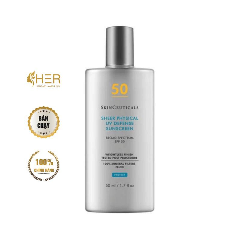 [Mã COS1904 giảm 8% đơn 300K] Kem chống nắng Skinceuticals Sheer Physical UV Defense SPF50