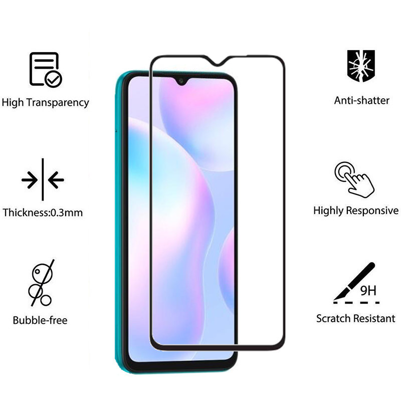 Redmi 9A 9C Tempered Glass High Quality Xiaomi Redmi Note 9s 9 8 7 K30 Pro 8A Full Coverage Screen Protector Protective Tempered Glass Film