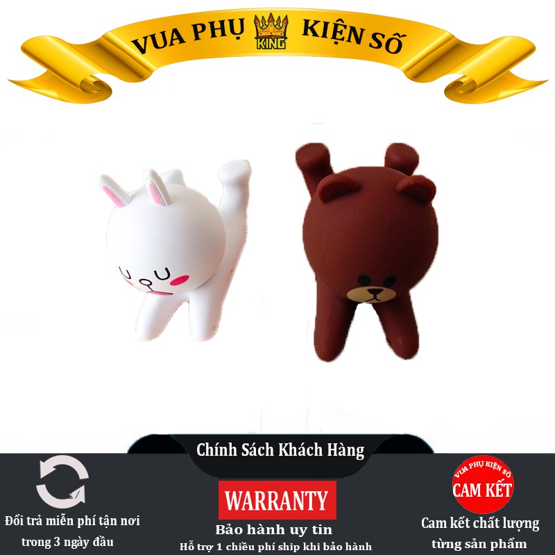 Giá đỡ điện thoại gấu Brown & thỏ Cony siêu siêu Dễ Thương