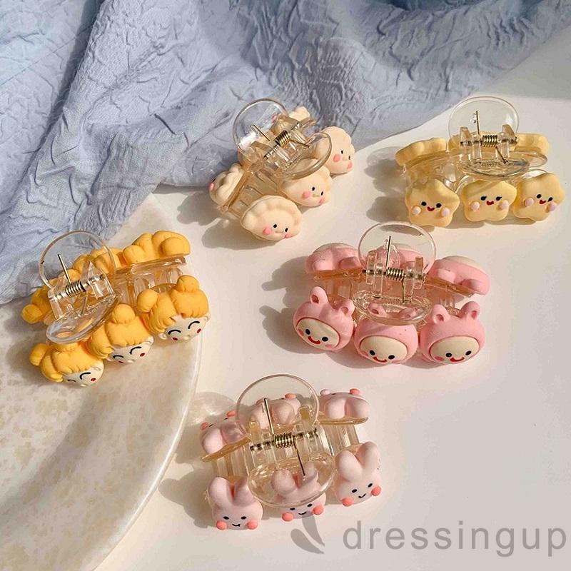 Kẹp tóc nhựa mini họa tiết hoạt hình cho nữ