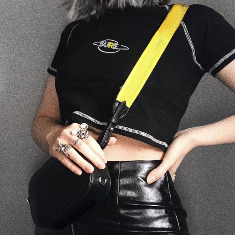 Áo thun croptop nữ dáng ôm