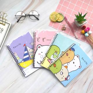 Sổ tay lò xo họa tiết hoạt hình động vật đẹp mắt nhỏ gọn 21x14.5 cm