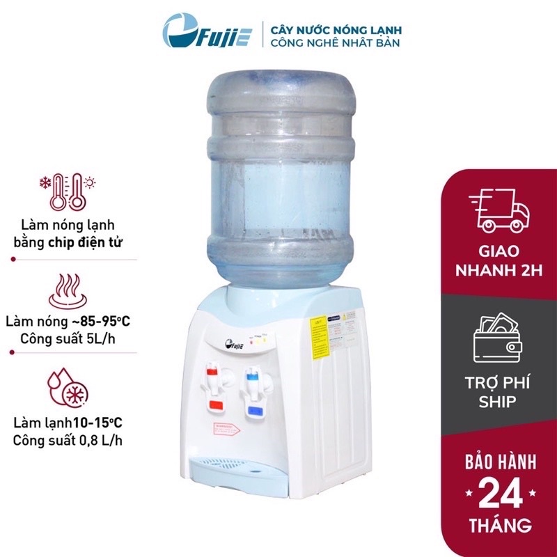 Cây nước nóng lạnh mini FujiE WD1080E | Fujihome WD5510E | WD5320E, lọc nước nóng lạnh uống an toàn công nghệ Nhật Bản