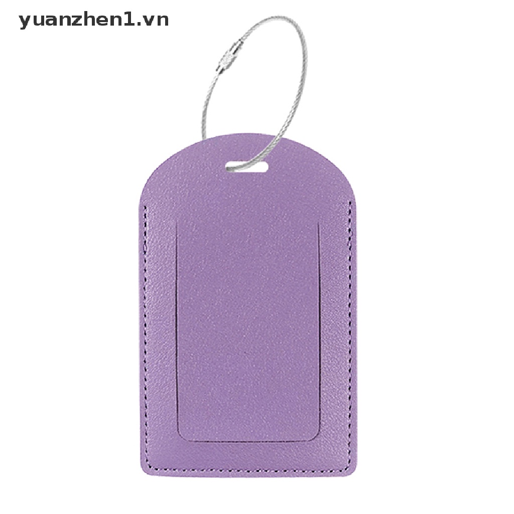 Nhãn Đánh Dấu Ghi Thông Tin Riêng Tư Bằng Da PU Gắn Hành Lý Du Lịch