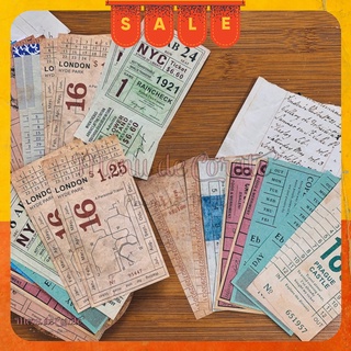 Mix set giấy làm bullet jounal trang trí DIY, phòng ngủ, góc học tập TẶNG STICKER CHỮ SỐ phong cách vintage
